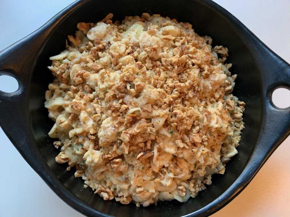 Orecchiette With Cauliflower, Walnuts, and White Beans