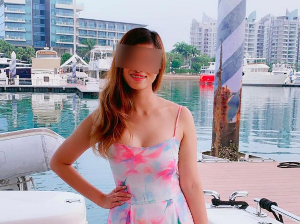 Sugar baby Felice Ang, 23, has been maintaining her relationship with her sugar daddy in the UK via video calls and messages. (Photo courtesy of Felice Ang)