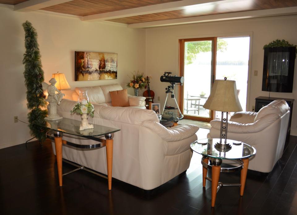 Living room on Rainy Lake Island