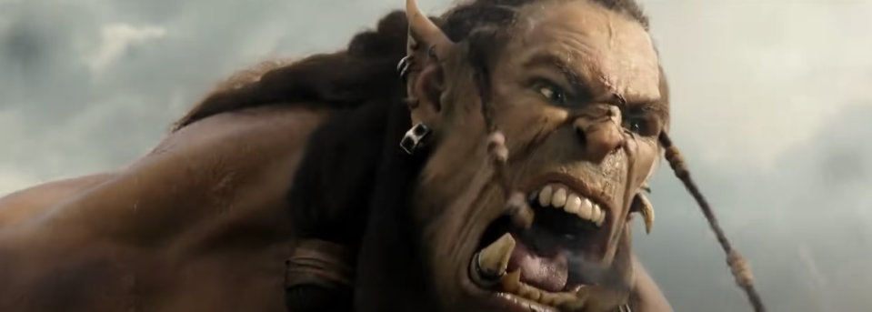 An ogre-looking creature growls