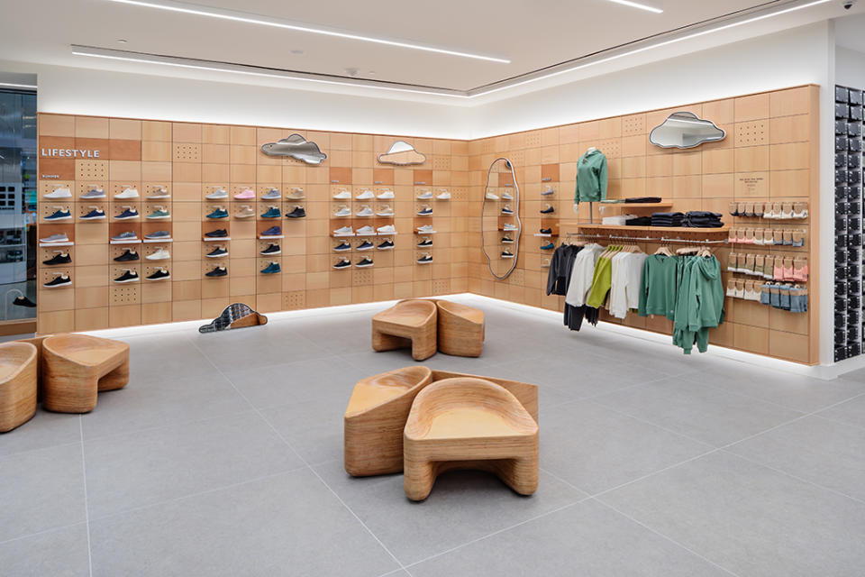 Inside Allbirds’ new Prudential Center store in Boston. - Credit: ROBERTO FARREN PHOTOGRAPHY