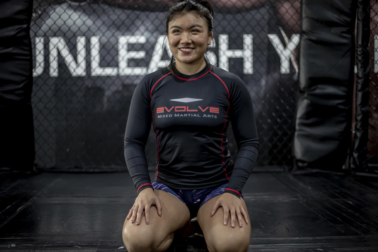 Singapore national wrestler Danielle Lim, who is the second recipient of the Evolve Warrior Scholarship. (PHOTO: Evolve MMA)