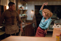 Tom Hardy and Jessica Chastain in The Weinstein Company's "Lawless" - 2012