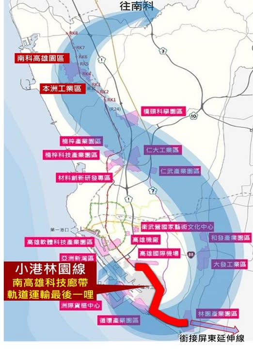 行政院核定高雄捷運小港林園線綜合規劃報告