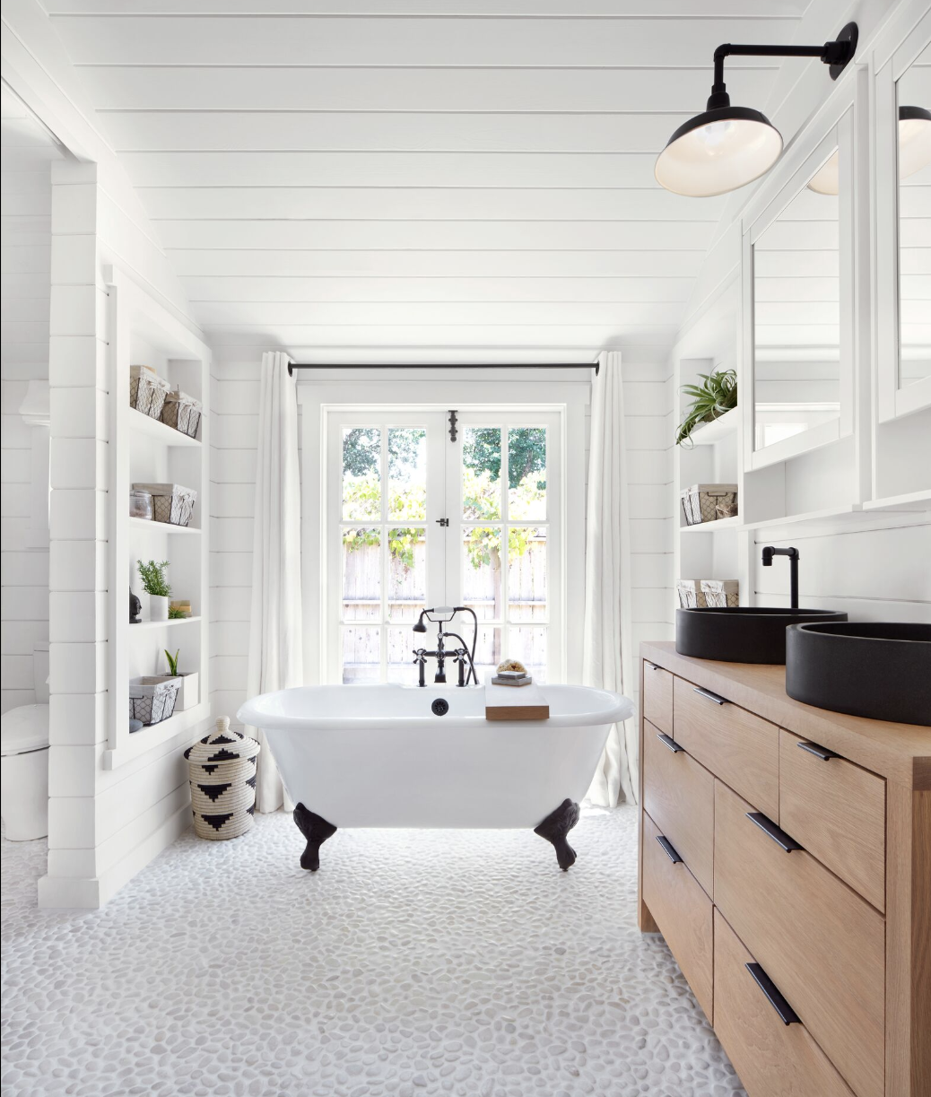 bathroom shelf ideas oversized shelves on both sides of the white bathroom