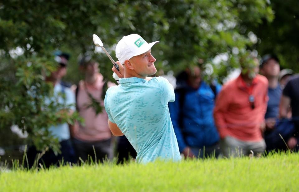 Poland’s Adrian Meronk takes a one-shot lead into the final round of the Horizon Irish Open (Donall Farmer/PA) (PA Wire)
