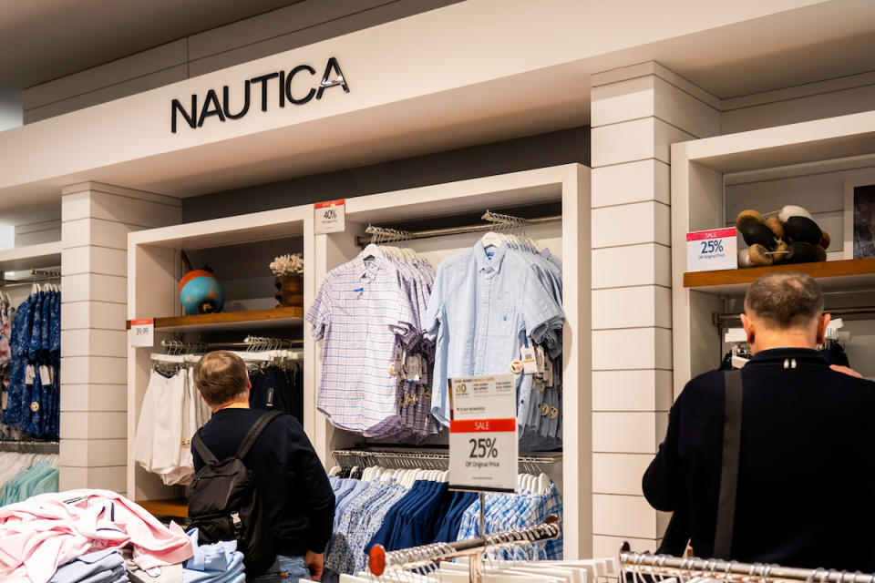 NEW YORK CITY, UNITED STATES - 2020/02/20: American apparel brand Nautica stall seen in a Macy's department store in New York City. (Photo Illustration by Alex Tai/SOPA Images/LightRocket via Getty Images)