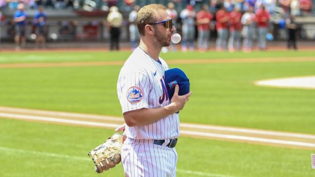 New York Mets Pete Alonso Youth White Home Baseball Jersey