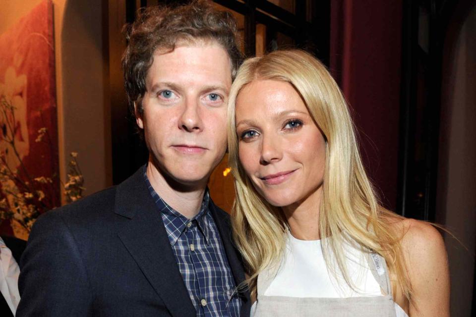 <p>Kevin Mazur/WireImage</p> Jake Paltrow and Gwyneth Paltrow attend the celebration of "My Father