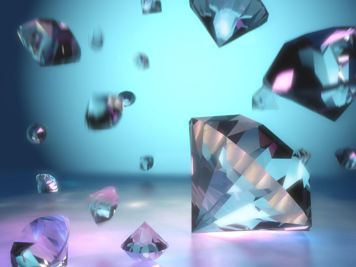 Diamond rain could be common on ice giants – the most common form of planet in the universe. (Getty)