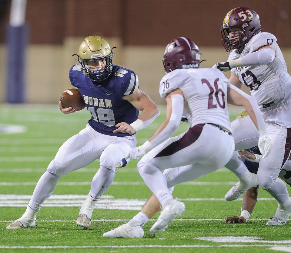 Hoban's Brayton Feister is arguably the best complementary running back left in the state in Division II.