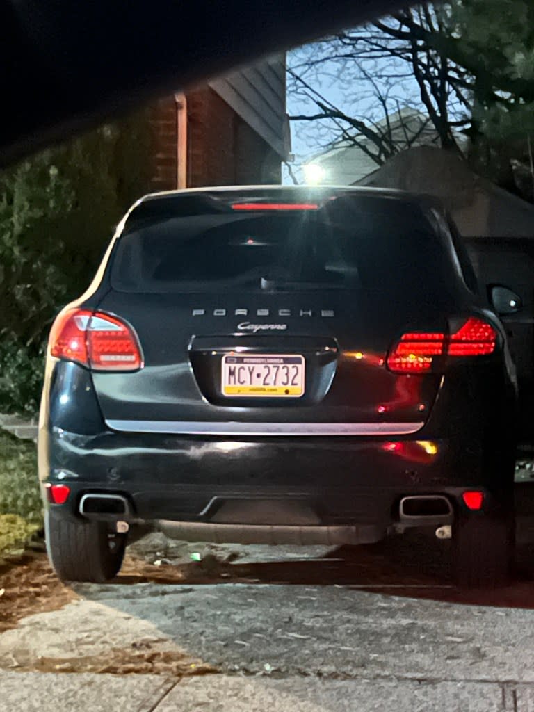 The couple’s Porsche, which they keep at the home. Courtesy of Sidney Southerland