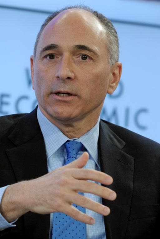 Joseph Jimenez, chief executive of Swiss pharmaceutical company Novartis, seen at the World Economic Forum in Davos on January 25, 2014