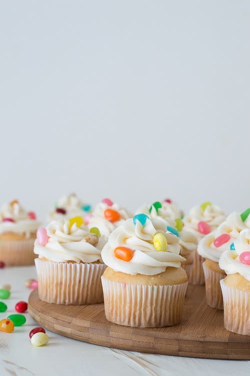 jelly bean cupcakes