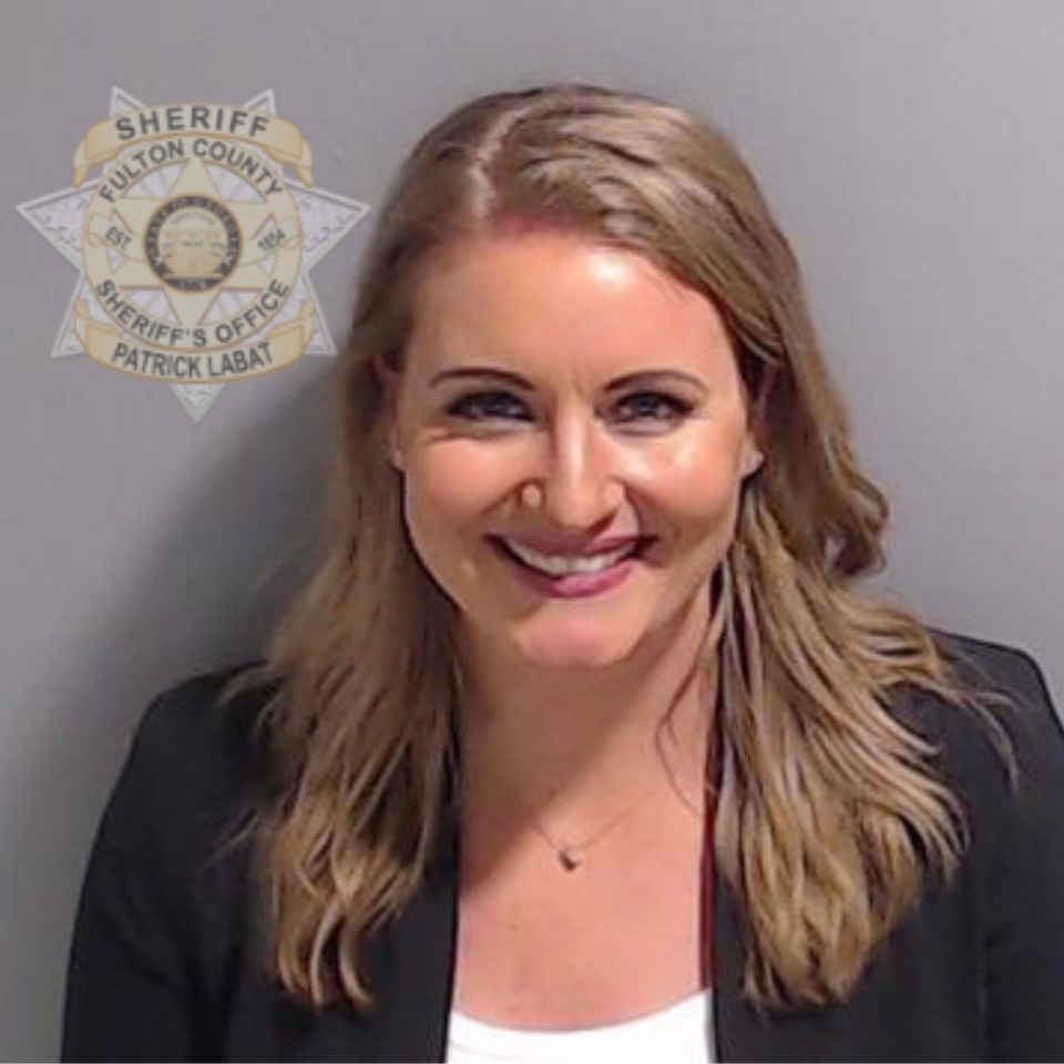Booking photo of Jenna Ellis released on Aug. 23, 2023.  (Fulton County Sheriff's Office)