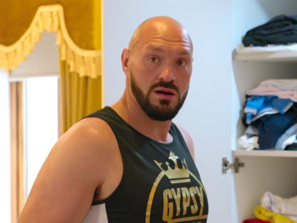Tyson Fury in ‘At Home with the Furys' (Netflix)