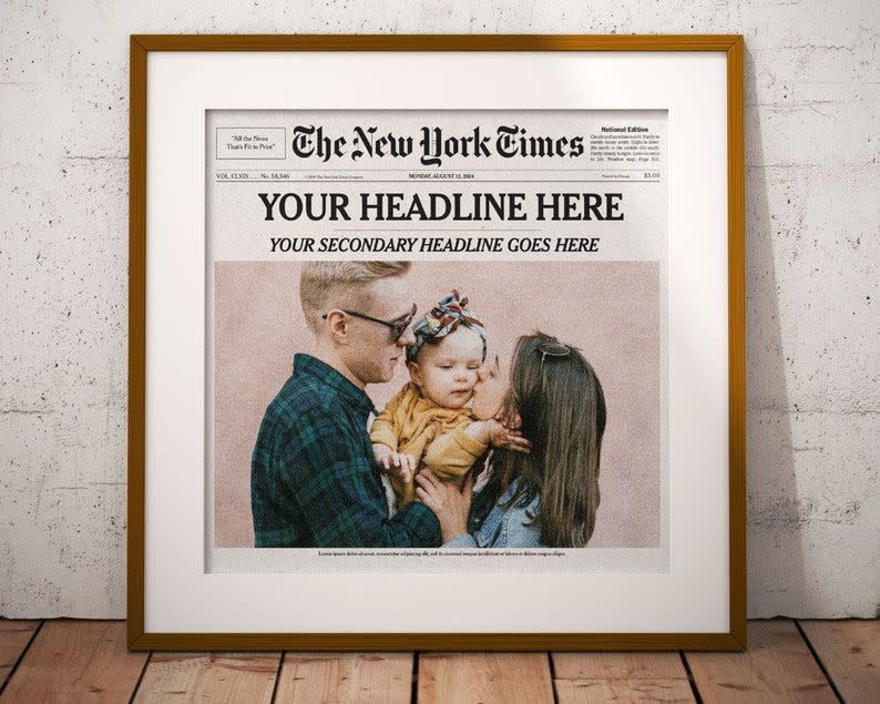 Personalized NYT Cover Print