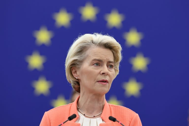 EU chief Ursula von der Leyen has called on the bloc to define its own approach to Beijing (FREDERICK FLORIN)
