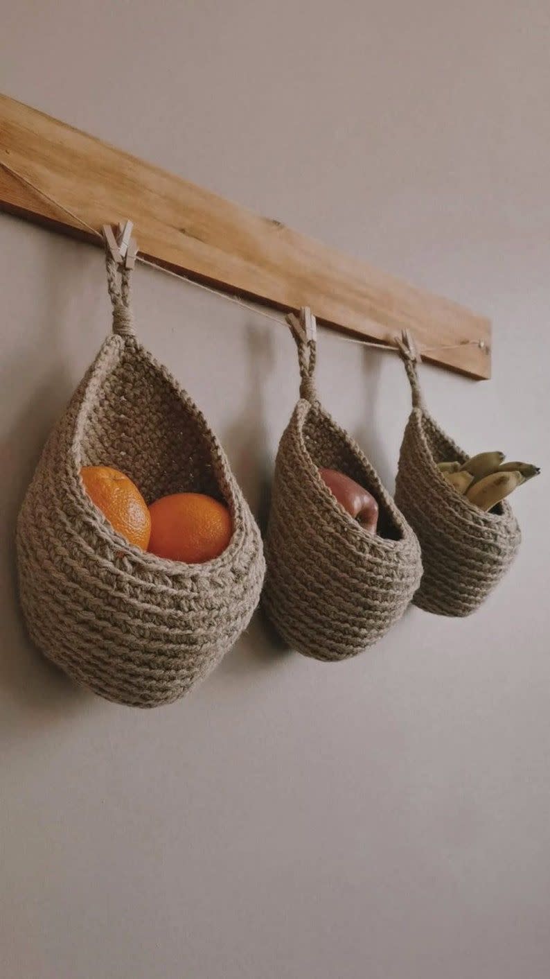 Jute Hanging Fruit Baskets