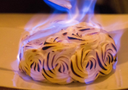 <p>If you still want the flames without the Christmas pud, how about Baked Alaska? Especially if you make a proper Christmassy-tasting ice cream to go inside, like <a rel="nofollow noopener" href="http://www.mademoisellepoirot.com/blog/christmas-baked-alaska" target="_blank" data-ylk="slk:this recipe from Mademoiselle Poirot;elm:context_link;itc:0;sec:content-canvas" class="link ">this recipe from Mademoiselle Poirot</a>. [Photo: Instagram/whatorlaate] </p>