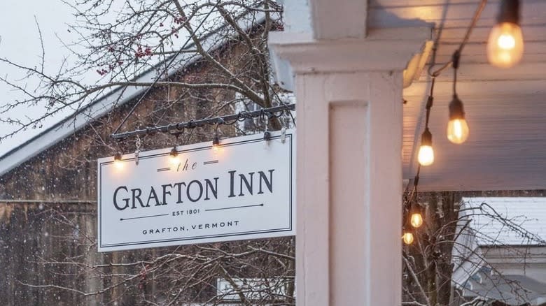 Grafton Inn sign Vermont