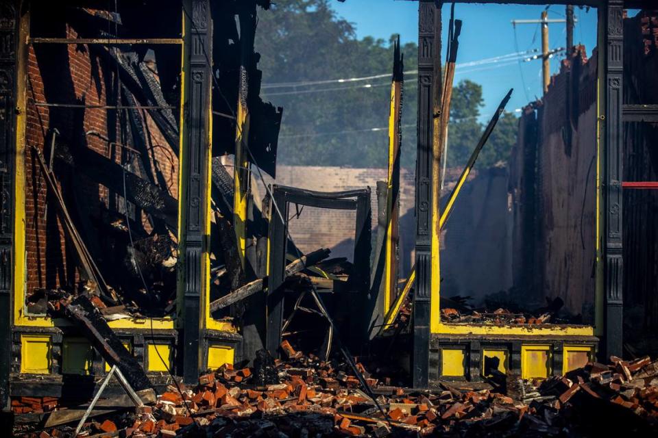 A fire in Millersburg, Ky., destroyed several buildings downtown.