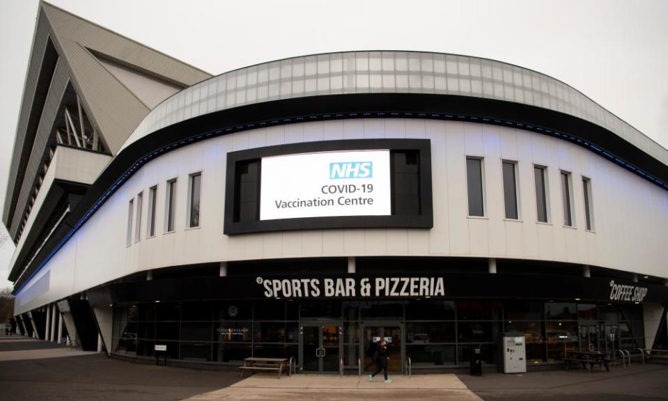 Bristol’s Ashton Gate Stadium has been turned into a Covid-19 mass vaccination centre