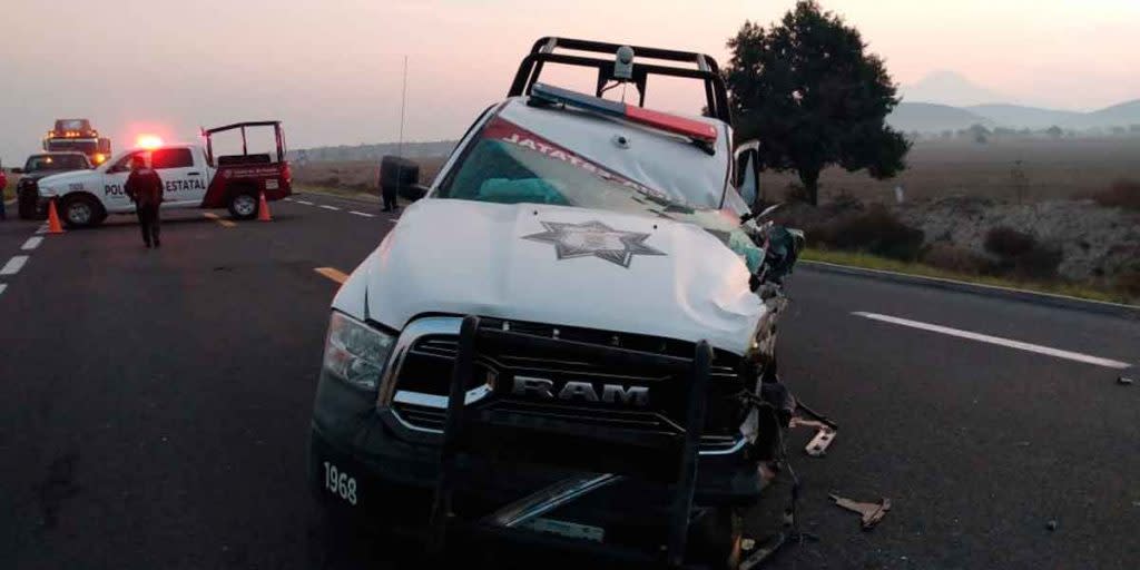Muere policía de Puebla en accidente carretero