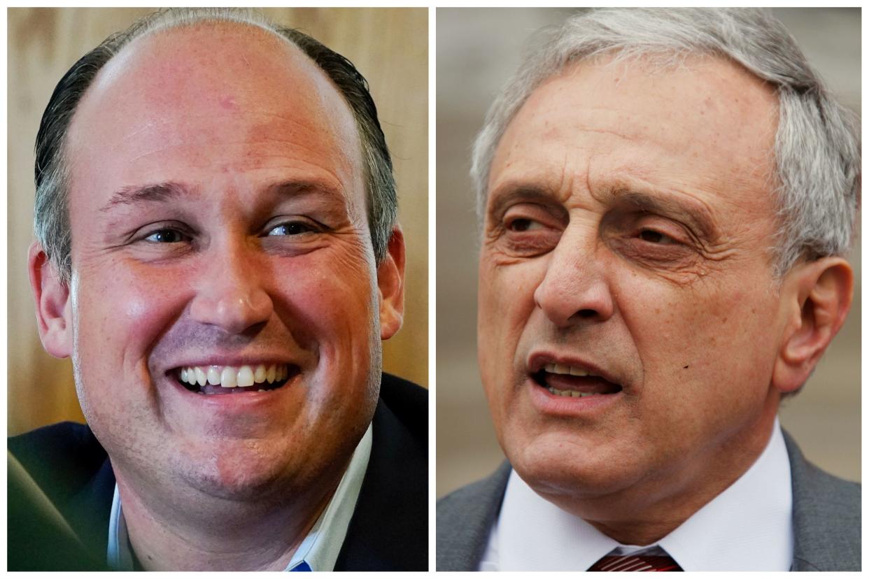 Nick Langworthy, left, and Carl Paladino.