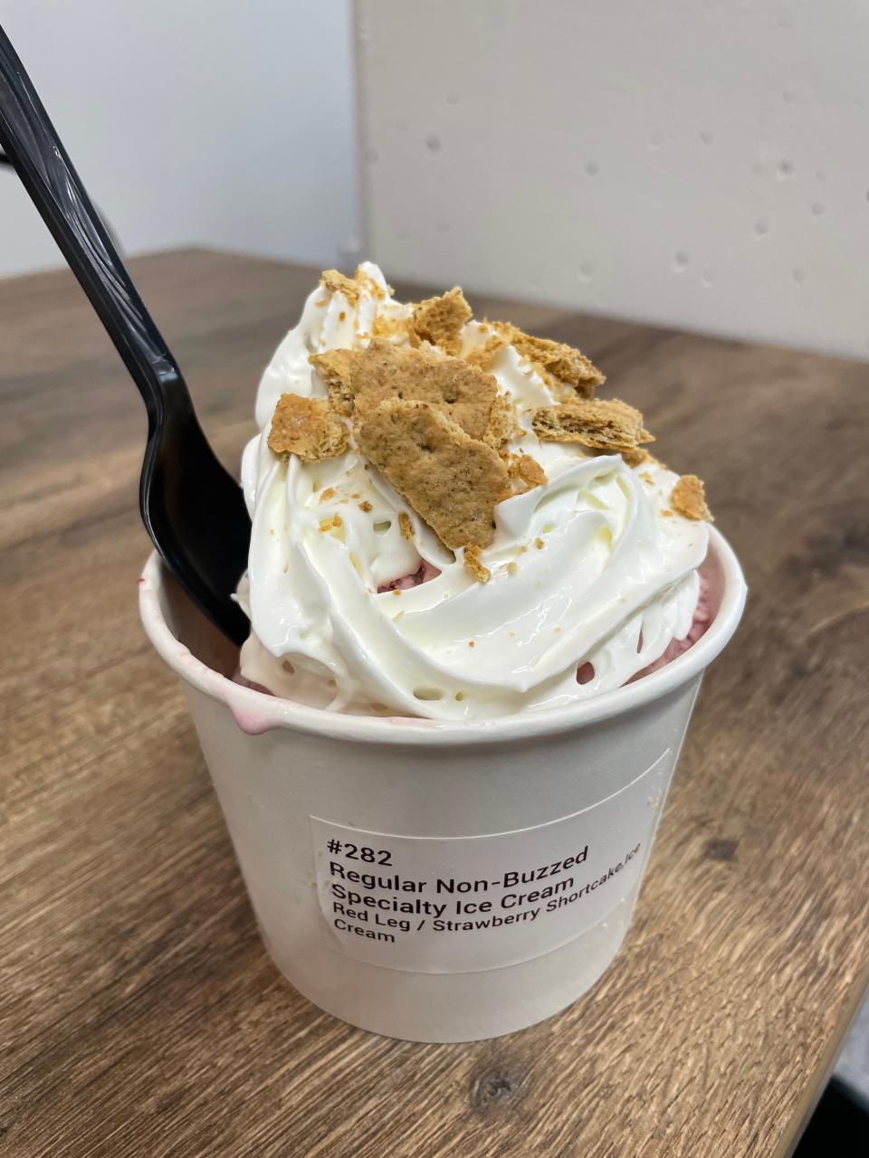 Buzzed Bull Creamery serves a variety of ice creams, shakes and ice cream sandwiches with alcohol infusion as an option.