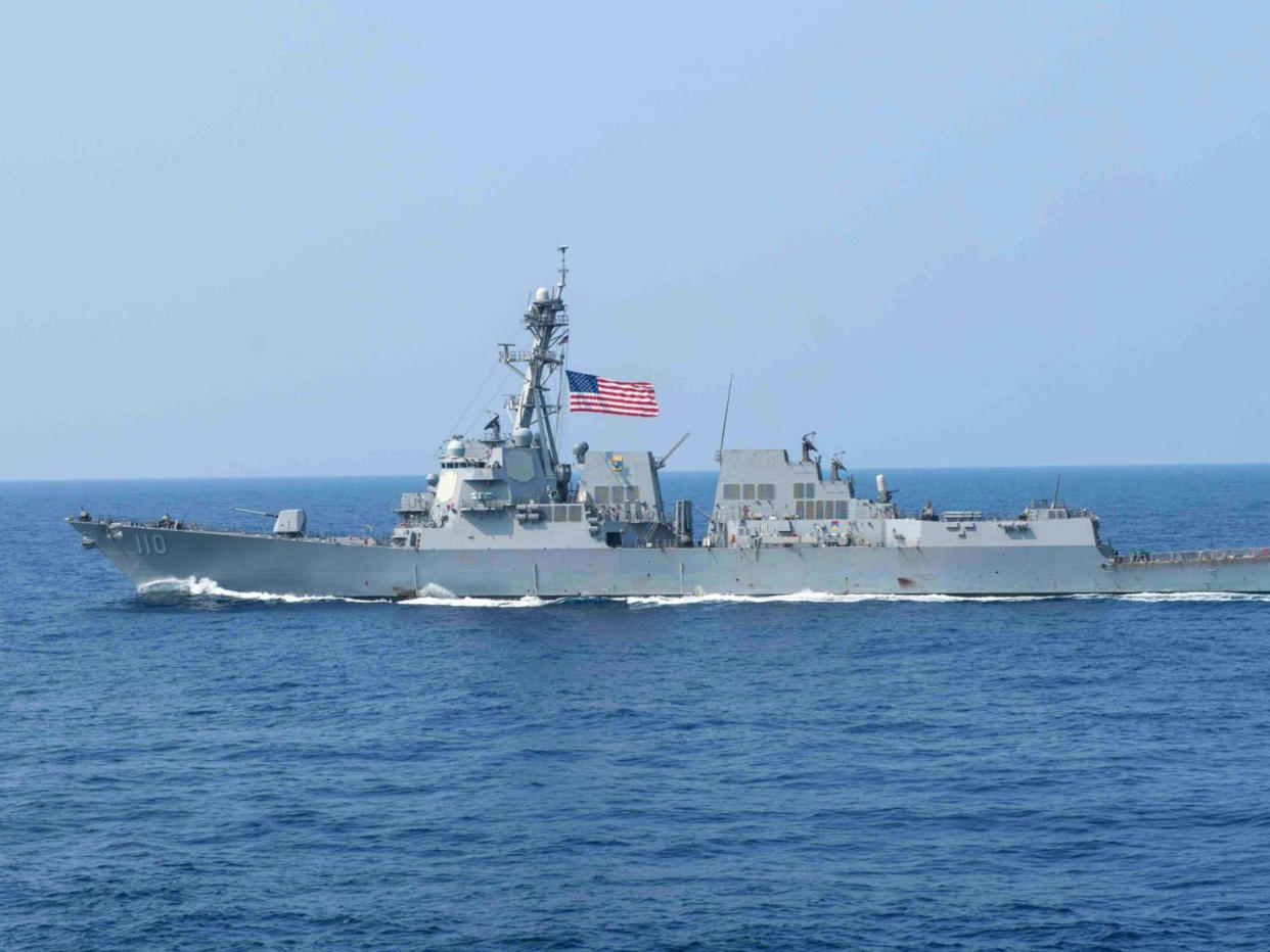 A US Navy warship: AFP/ Getty