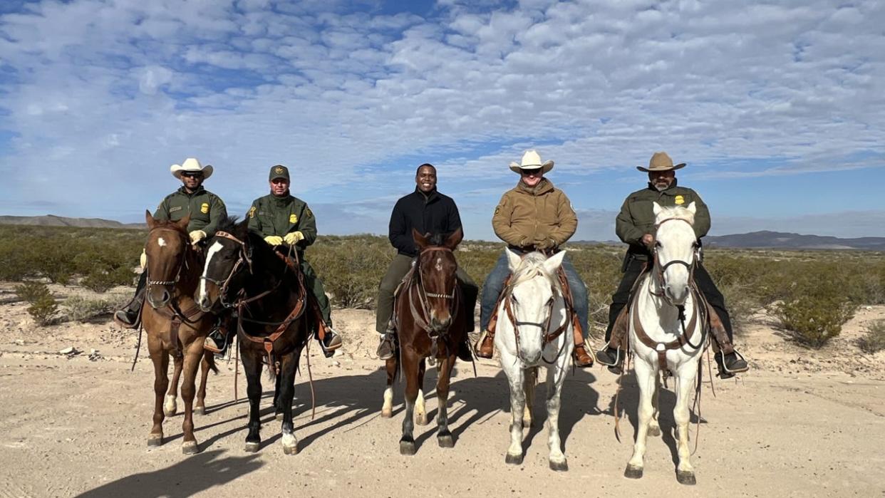 <div>Jonathan Mejia joined Border Patrol's Horse Patrol at the Big Bend Sector in west Texas.</div>
