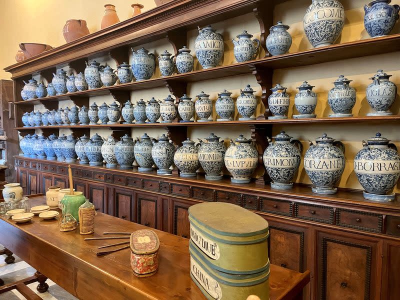 A 17th century pharmacy and apothecary are reassembled for a new exhibition of ceramics in the Vatican Museums