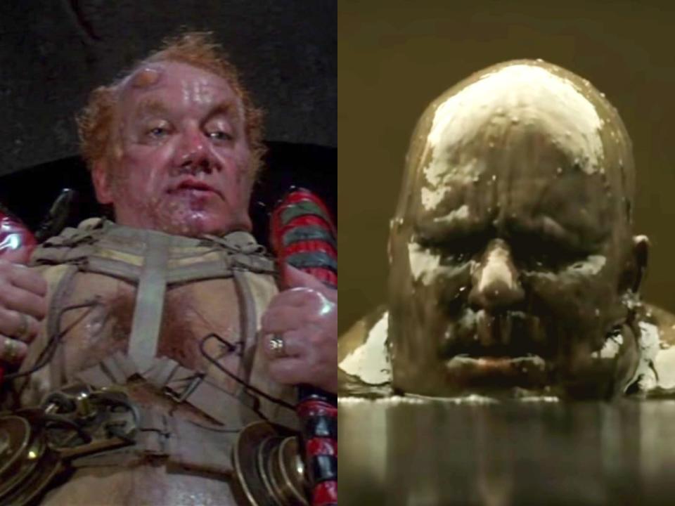 Kenneth McMillan and Stellan Skarsgård as Vladimir Harkonne in "dune"