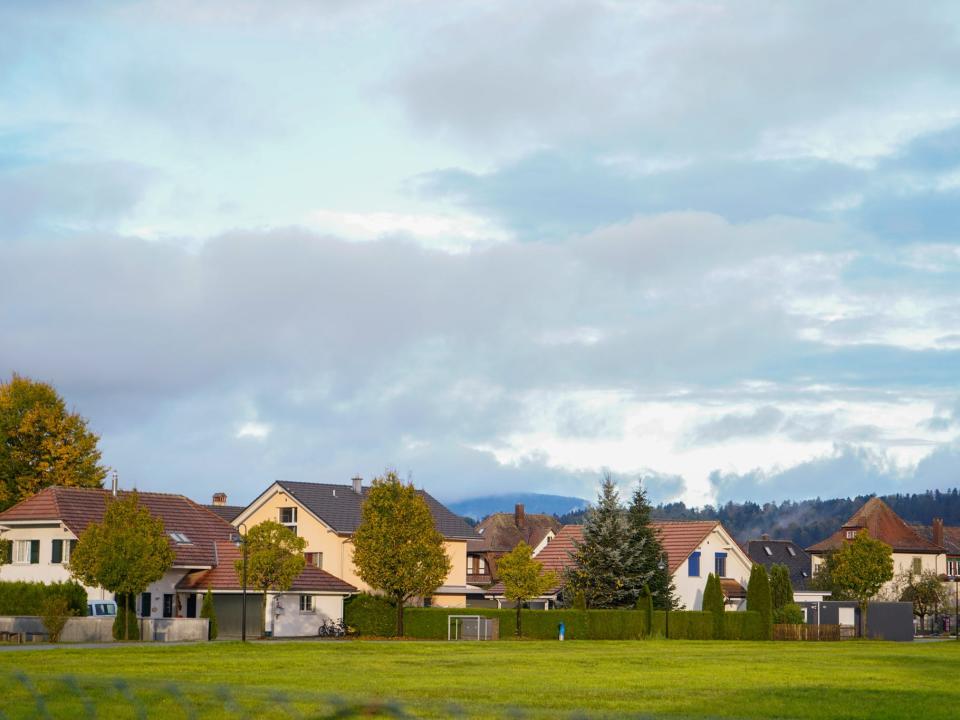 Homes in Roggwil, Switzerland.