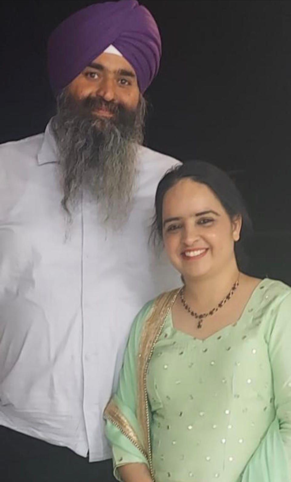 Jaswiendre Singh and wife, Ramandeep Kaur. (Courtesy Jaswiendre Singh)