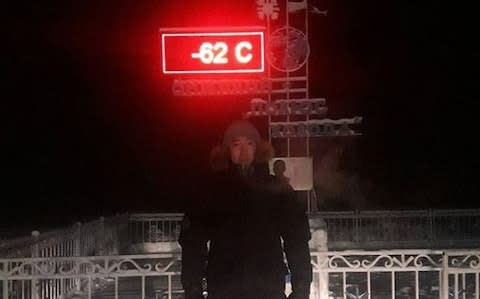 Oymyakon thermometer world's coldest village  - Credit: Instagram/@sivtseva9452