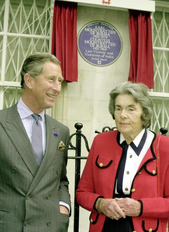 Prince of Wales plaque Mountbatten