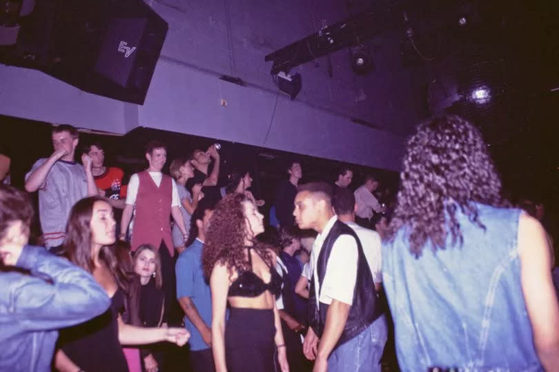 Clubbers at The Hacienda nightclub, circa 1995