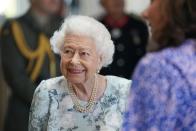 <p>In a surprise engagement, Queen Elizabeth joined her daughter Princess Anne to open a new hospice building. It was only the Queen's fourth appearance outside royal residences this year—and she looked to be in great sprits.</p><p><a class="link " href="https://www.townandcountrymag.com/society/tradition/g40624545/queen-elizabeth-princess-anne-thames-hospice-opening-photos-july-2022/" rel="nofollow noopener" target="_blank" data-ylk="slk:Read more here;elm:context_link;itc:0;sec:content-canvas">Read more here</a></p>