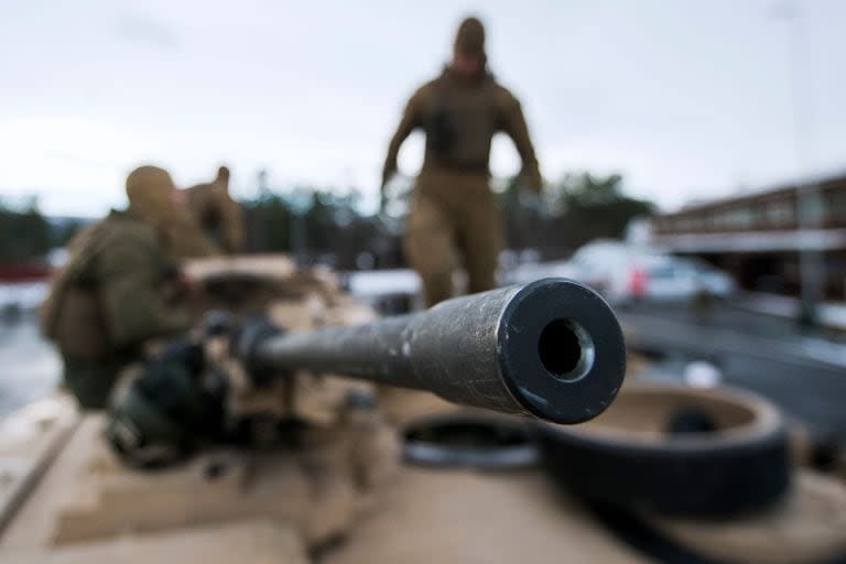 Estados Unidos prometió entregar a las fuerzas ucranianas 31 tanques Abrams. (Foto de Jonathan NACKSTRAND / AFP)