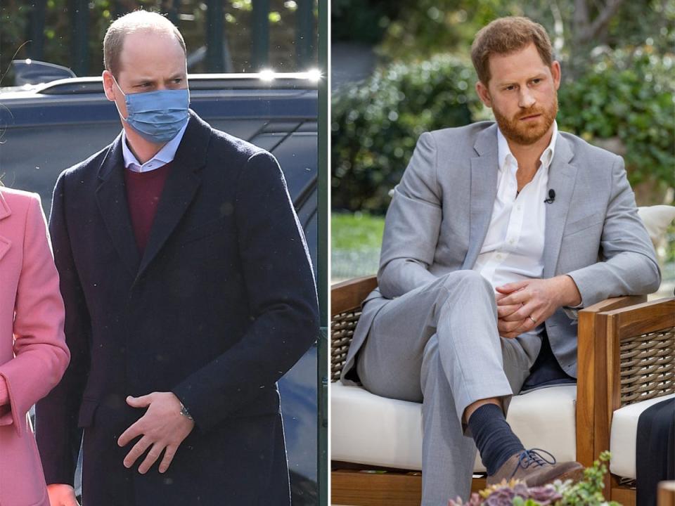 harry and william not speaking