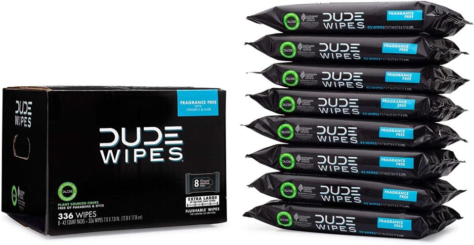 DUDE Flushable Wipes