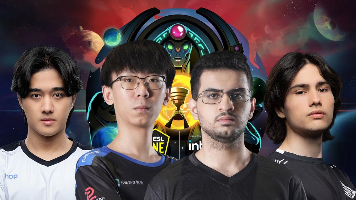 Blacklist International, Azure Ray, Team Falcons, and Tundra Esports are leading the pack after the opening day of ESL One Kuala Lumpur 2023's Group Stage. Pictured: Blacklist International Abed, Azure Ray Lou, Team Falcons ATF, Tundra Esports Timado. (Photos: Shopify Rebellion, Azure Ray, Quest Esports, TSM, ESL)