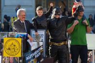 <p>Little cancer survivor Miles Scott transforms into his dream superhero Batkid thanks to the Make-A-Wish foundation. San Francisco mayor Ed Lee awarded Batkid the key to the city of "Gotham" in the fall of 2013 and hearts melted worldwide. </p>