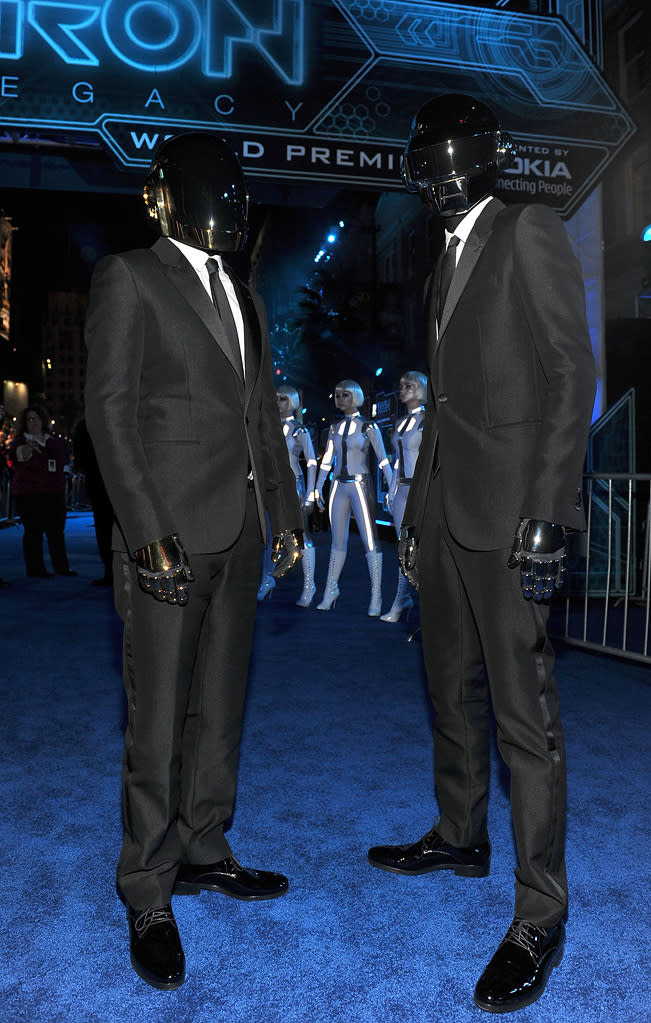 Tron Legacy LA Premiere 2010 Thomas Bangalter Guy Manuel de Homem Christo