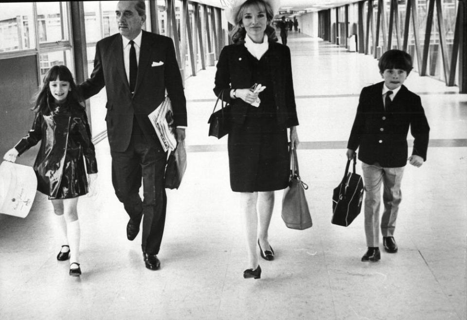 Lee Radziwill with ex-husband Stanislaw Albrecht Radziwill and their children Anna Christina and Anthony