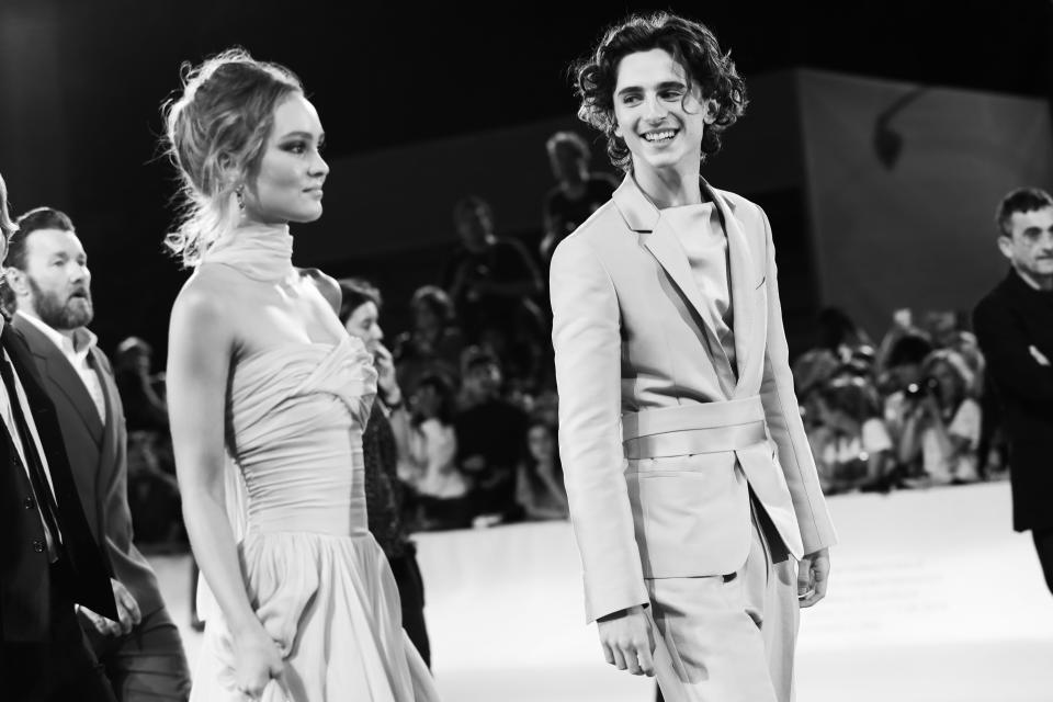 Lily-Rose Depp y Timothée Chalamet