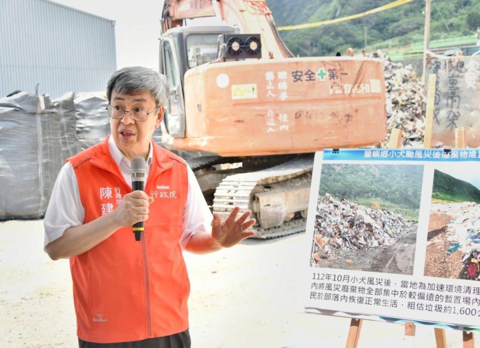 台電供電接連出包，閣揆陳建仁強調機組都已修復，供電無虞。（圖：行政院提供）