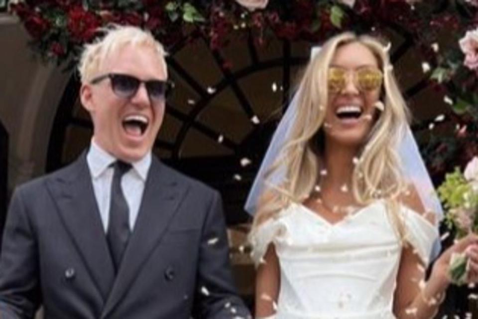 Jamie Laing and Sophie Habboo enjoyed two weddings in 2023 (Instagram/Georgia Le Roux)